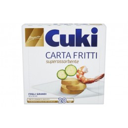 Cuki Carta Fritti Superassorbente In Fogli 32x33 Cm 20 Pz